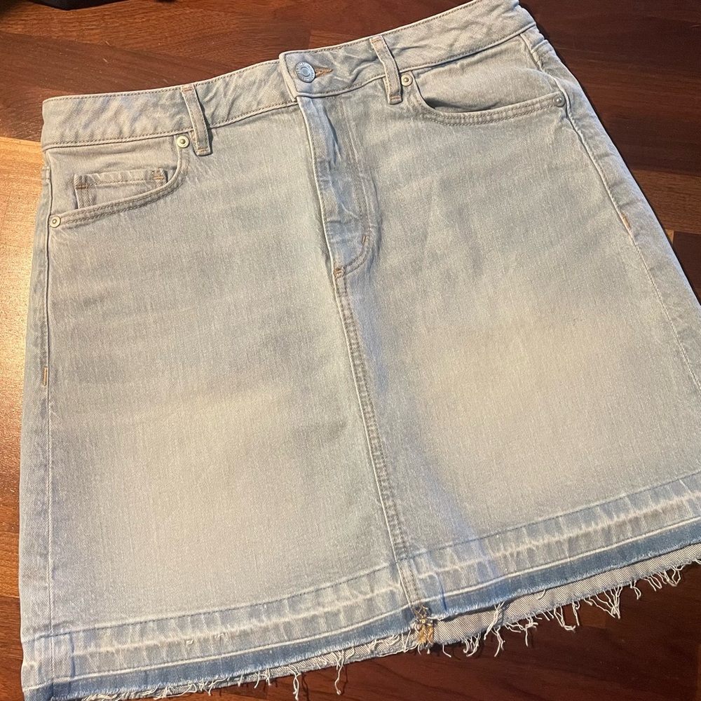LOFT Blue A-Line Skirt